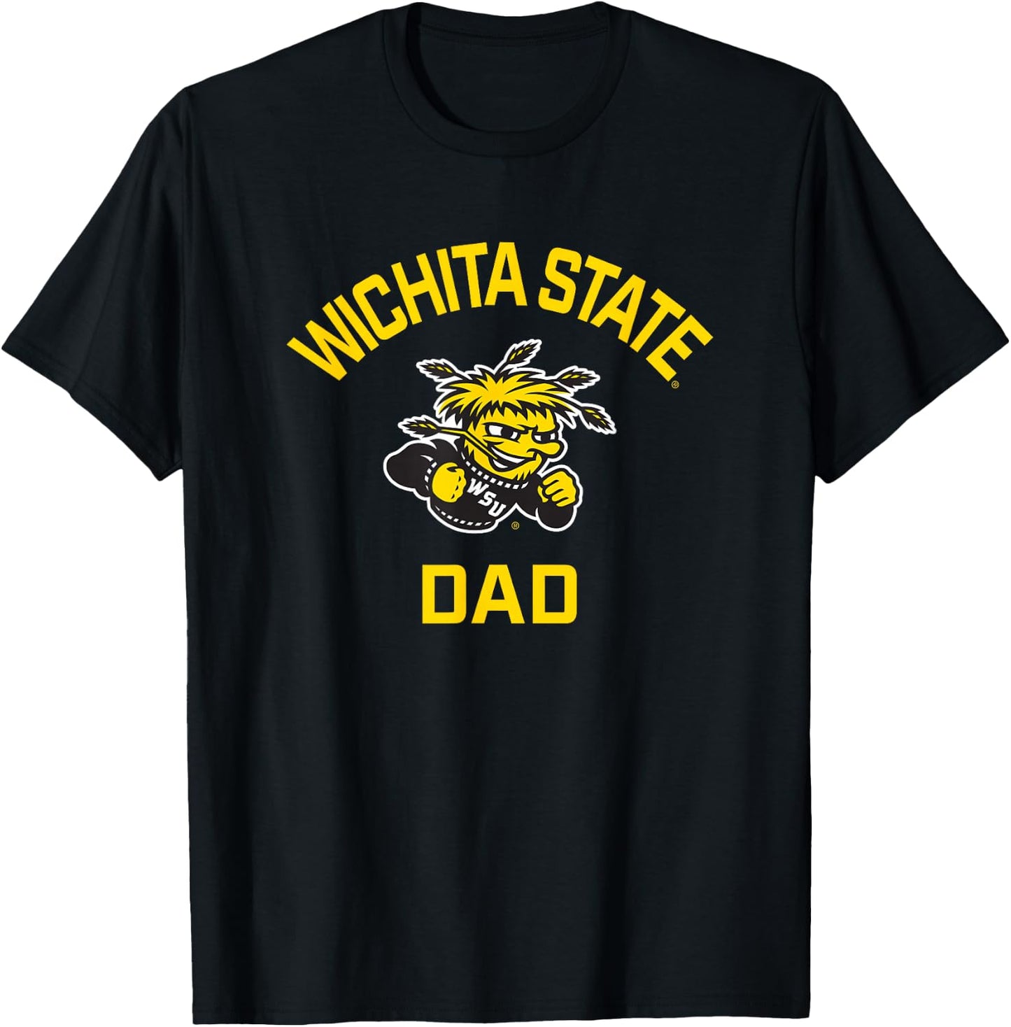 Wichita State University Shockers Arched Dad T-Shirt - T-Shirt | Black