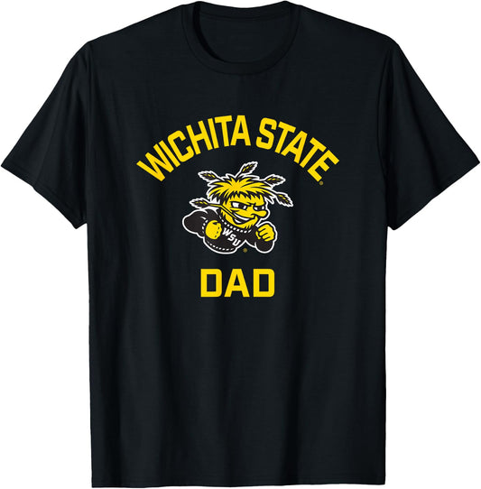 Wichita State University Shockers Arched Dad T-Shirt - T-Shirt | Black