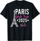 France Paris Girls Trip 2025 Summer Vacation Ladies Weekend T-Shirt - T-Shirt | Black