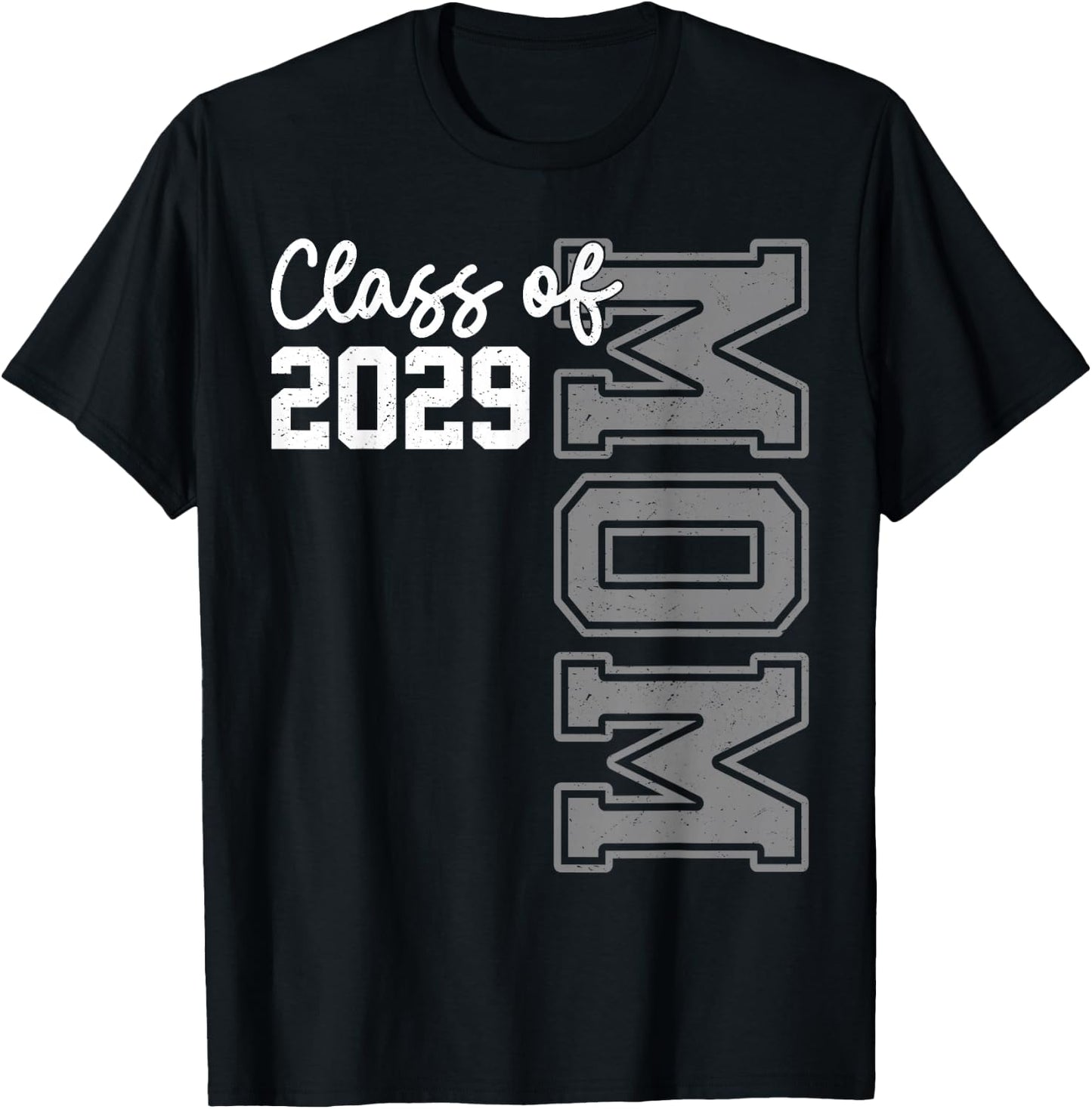 Senior Mom 29 Class Of 2029 Graduation Mother T-Shirt - T-Shirt | Black