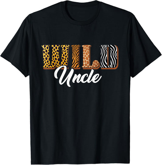 Wild Uncle Zoo Safari Jungle Animal Birthday Matching Family T-Shirt - T-Shirt | Black