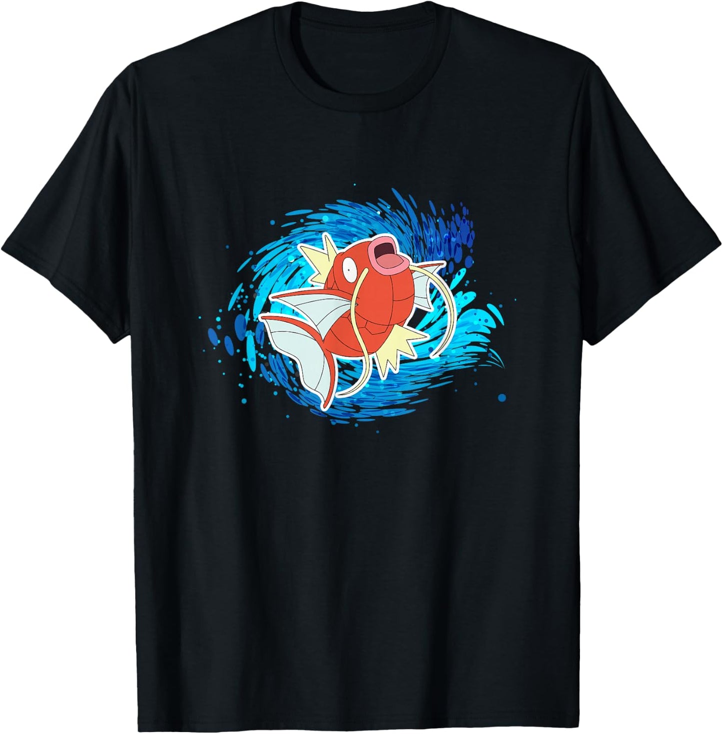 Pokémon Magikarp Using Splash Water Vortex Logo T-Shirt - T-Shirt | Black