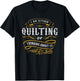 Quilter T Shirt I Am Either Quilting Or Thinking About It T-Shirt - T-Shirt | Black