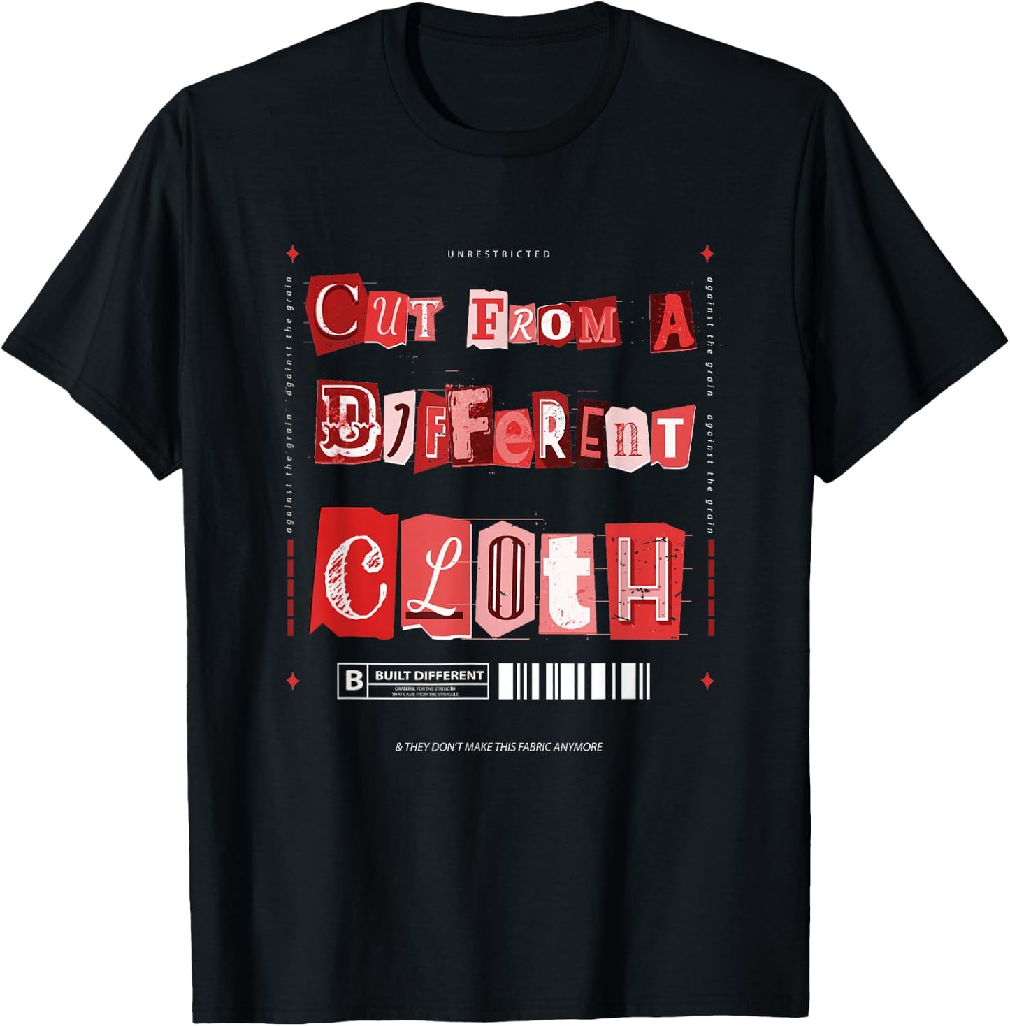 Red Cut from A Different Cloth Red Graphic T-Shirt - T-Shirt | Black