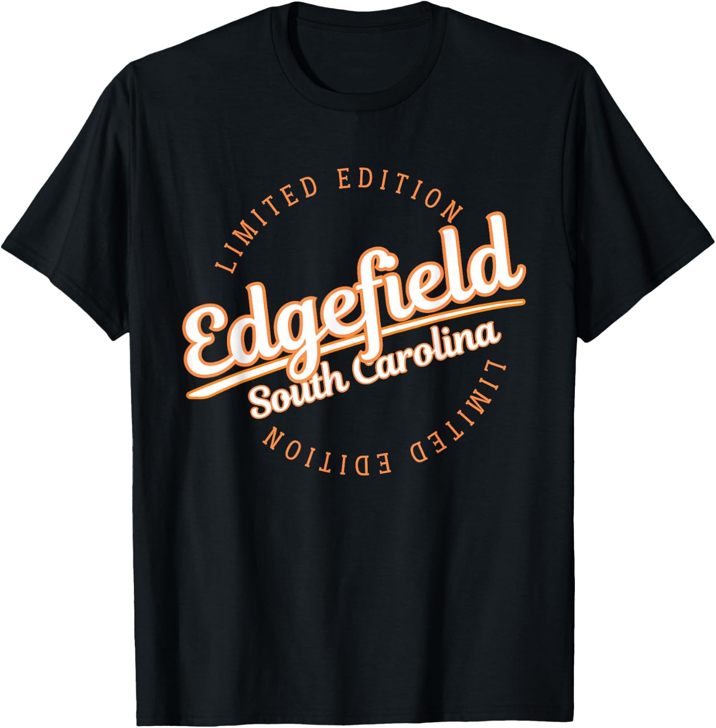 Retro Athletic Edgefield SC Apparel T-Shirt - T-Shirt | Black