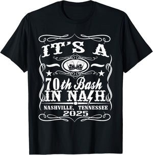 It's A Nashville 70th Birthday T-Shirt - T-Shirt | Black