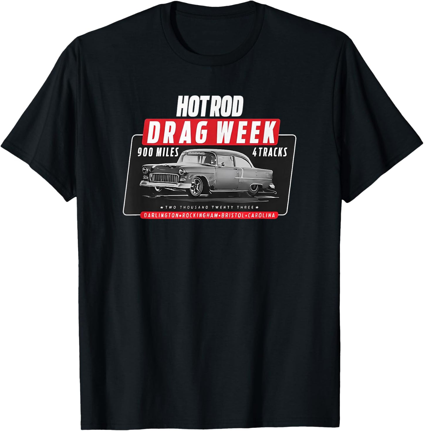 HOT rod Drag Week Adult T-Shirt - T-Shirt | Black