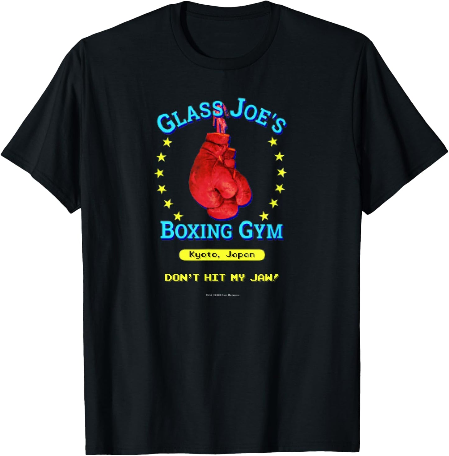 Glass Joe's Boxing Gym Funny Nerdy Vintage Video Game T-Shirt - T-Shirt | Black