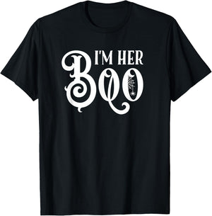 I'm Her Boo Halloween Matching Couples Costume T-Shirt - T-Shirt | Black