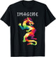 Imagine Fantasy Dragon Tattoo Style T-Shirt - T-Shirt | Black