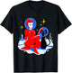 Mid Century Space Cat Retro Atomic Age Alien Pin Up Girl T-Shirt - T-Shirt | Black