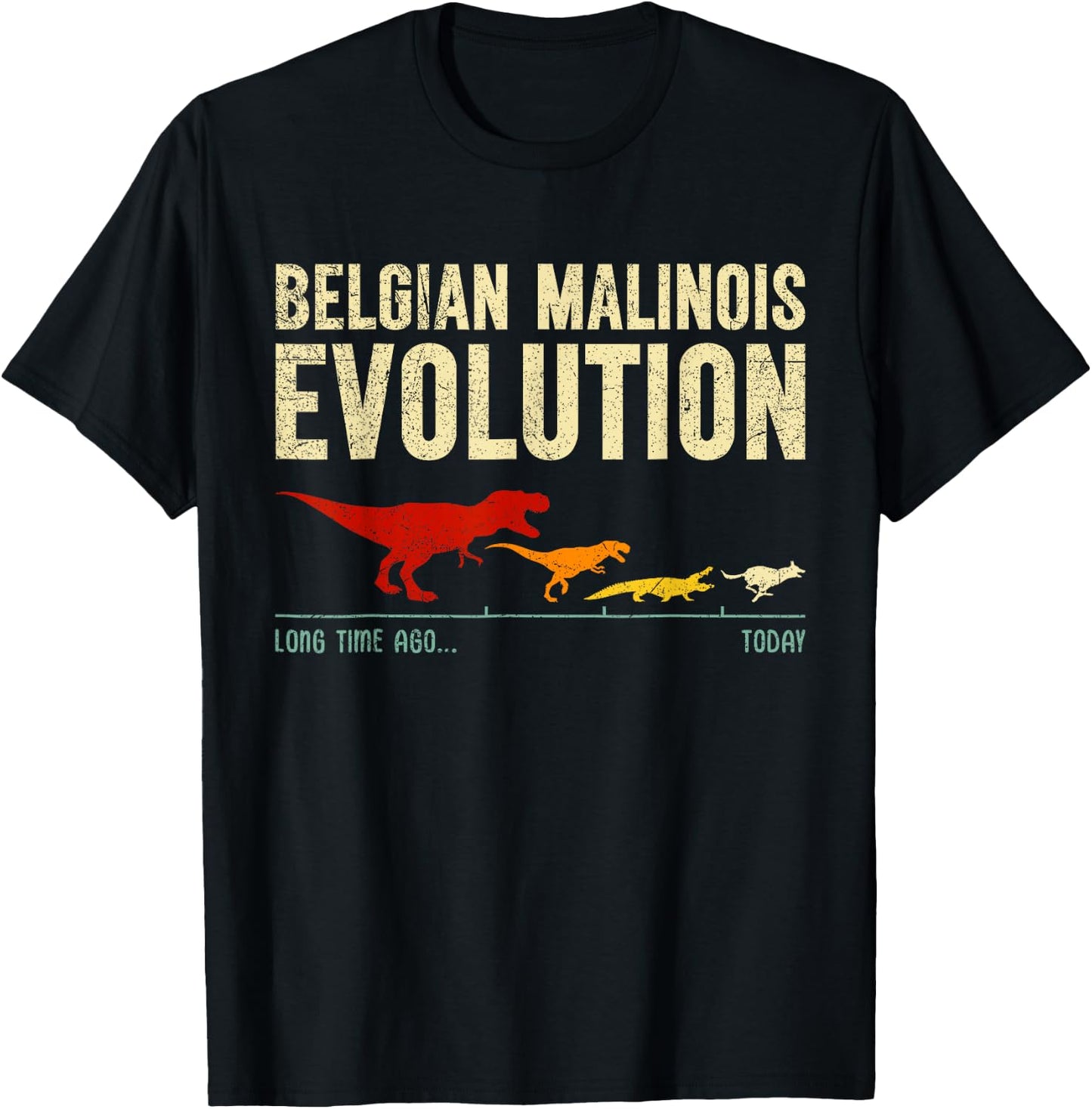 BELGIAN MALINOIS EVOLUTION Dog Owner Funny Malinois Men Women T-Shirt - T-Shirt | Black
