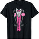 Pink Ribbon Tuxedo Breast Cancer Awareness Men Boys T-Shirt - T-Shirt | Black