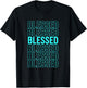 Turquoise Blessed Turquoise Color Graphic T-Shirt - T-Shirt | Black