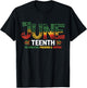 Juneteenth Celebrating Black Freedom & Justice T-Shirt - T-Shirt | Black