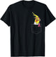 Pocket Cockatiel Bird Pink Ribbon Breast Cancer Awareness T-Shirt - T-Shirt | Black