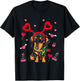Cute Dachshund Valentine's Day Dachshund Dog Lover Valentine T-Shirt - T-Shirt | Black