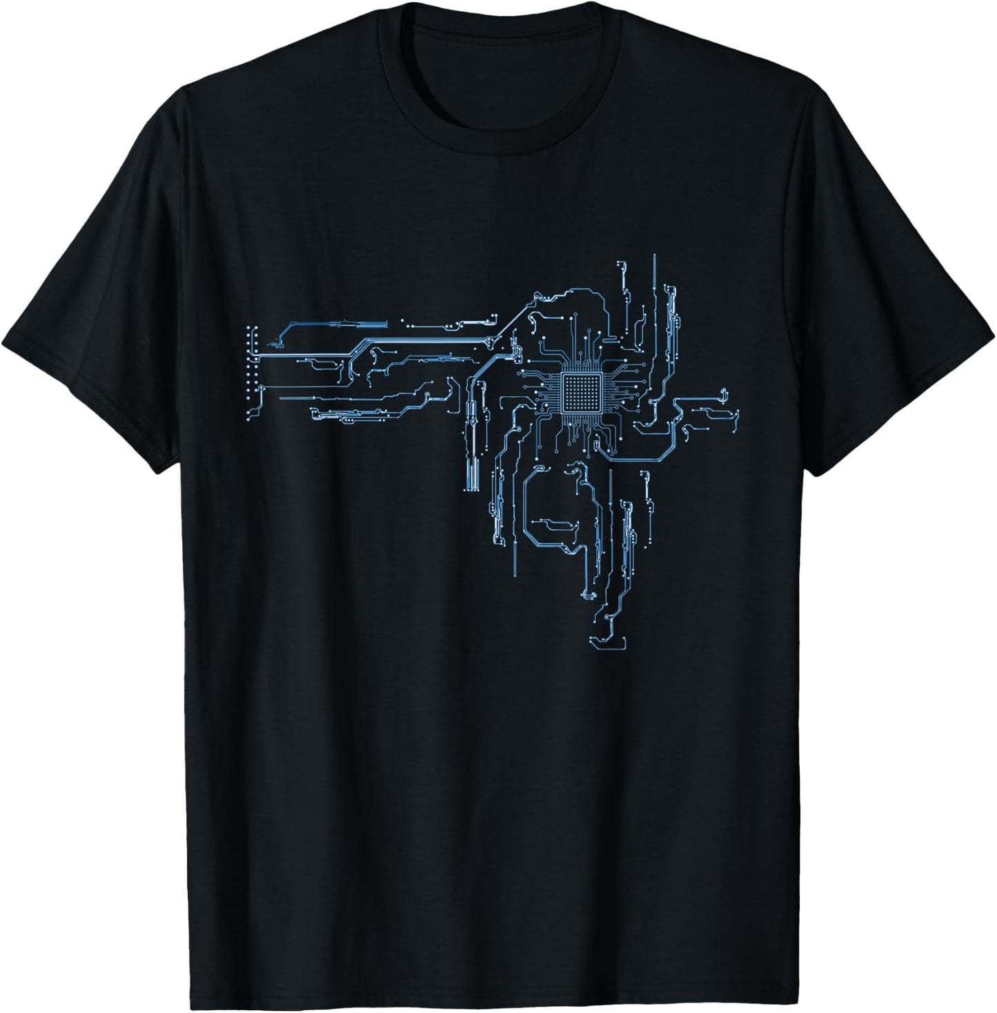 Electrical Engineer Computer CPU Core Circuit Board T-Shirt - T-Shirt | Black