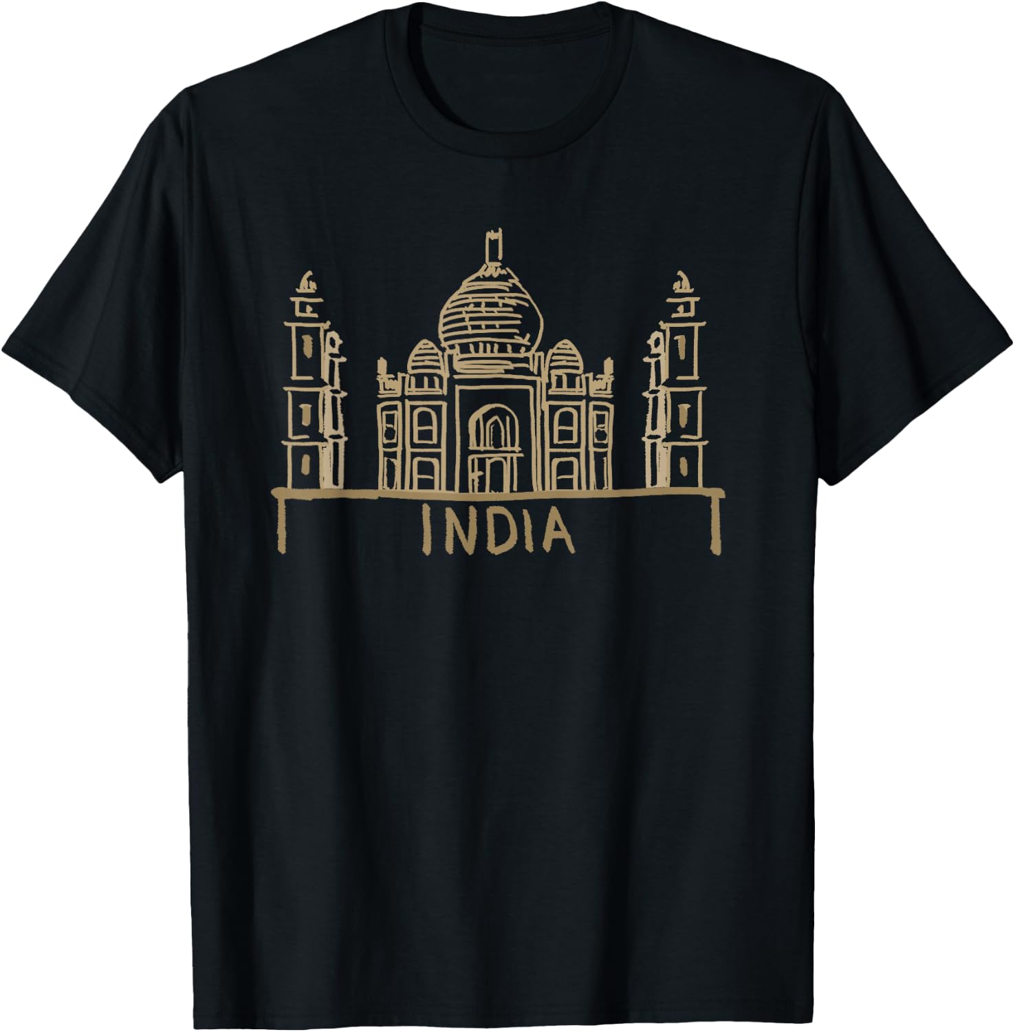 India Red Card Silhouette T-Shirt - T-Shirt | Black