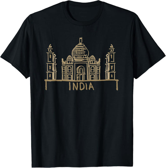 India Red Card Silhouette T-Shirt - T-Shirt | Black