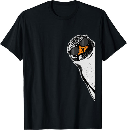 Cool Penguin Lover Boys Kids Sunglases Penguin T-Shirt - T-Shirt | Black