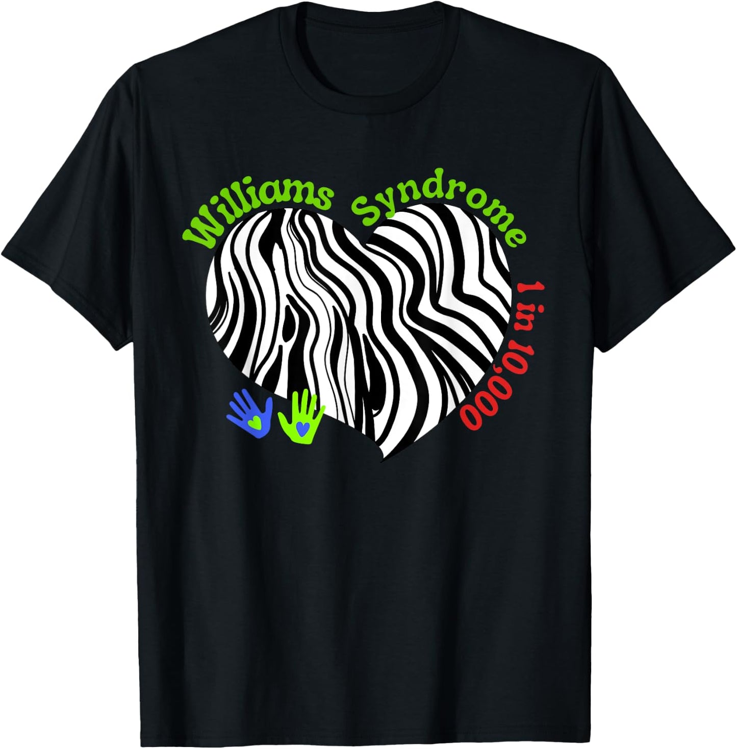 Williams Syndrome Awareness WS Williams Syndrome Warrior T-Shirt - T-Shirt | Black