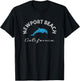 Vintage Newport Beach CA Dolphin T Shirt T-Shirt - T-Shirt | Black
