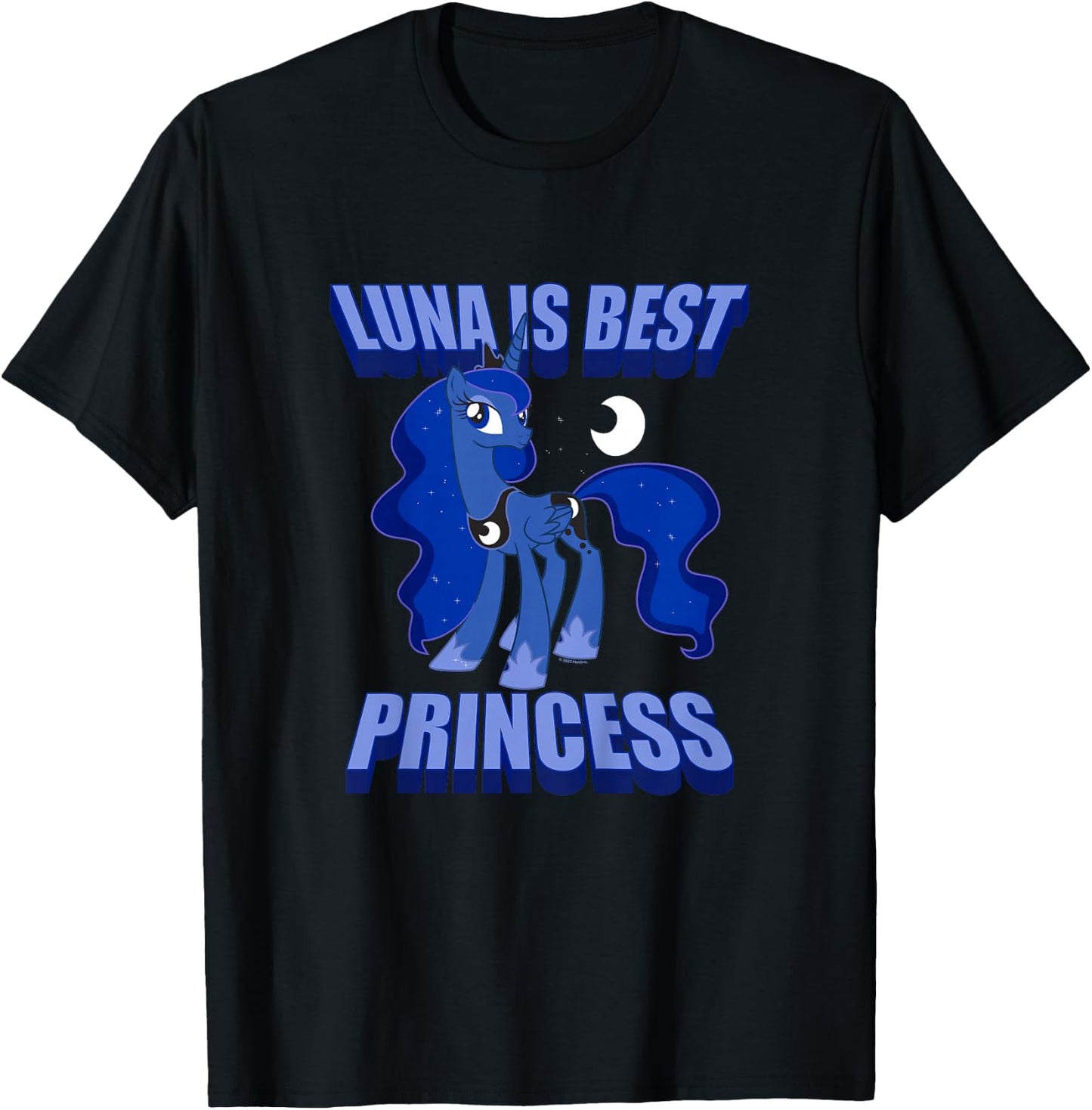Kids My Little Pony: Friendship Is Magic Luna The Best Princess T-Shirt - T-Shirt | Black
