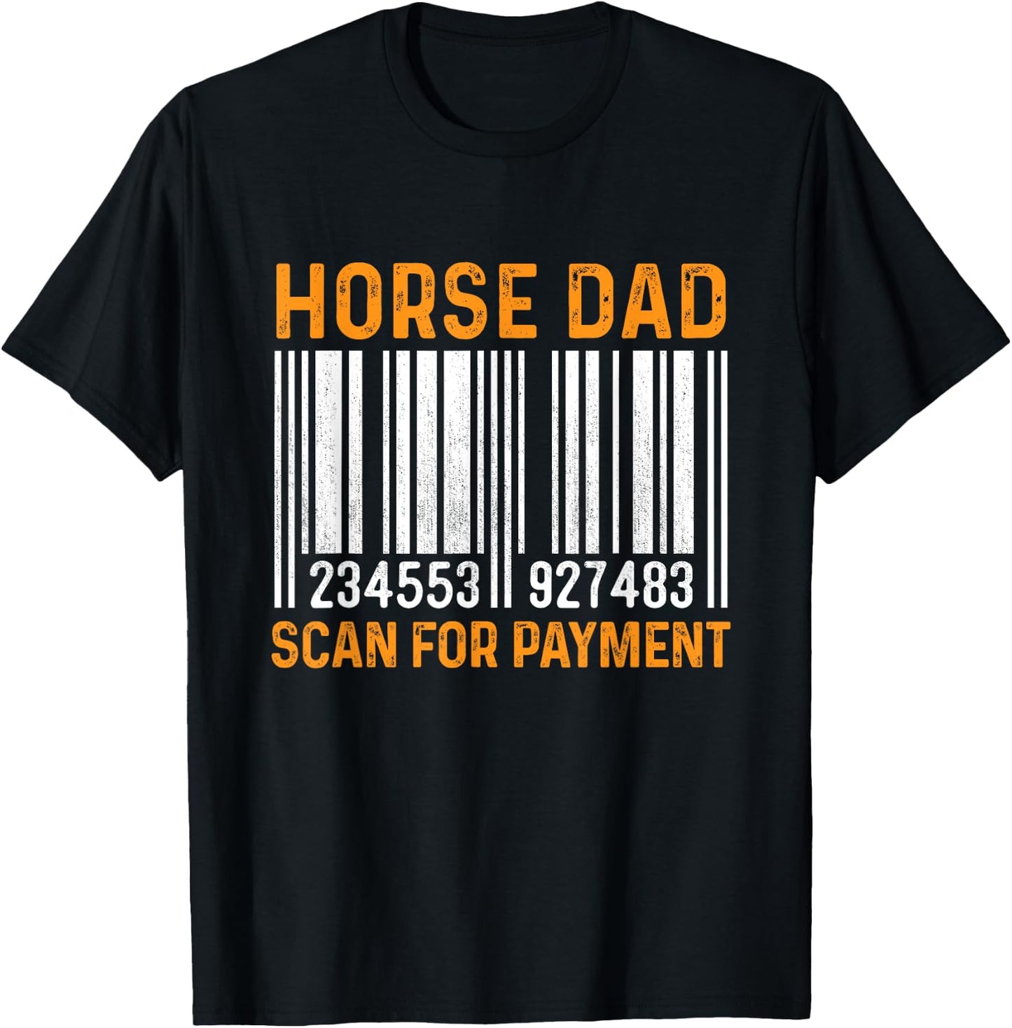 Dad Of Horse Lover Equestrian Horseback Rider Horse Riding T-Shirt - T-Shirt | Black