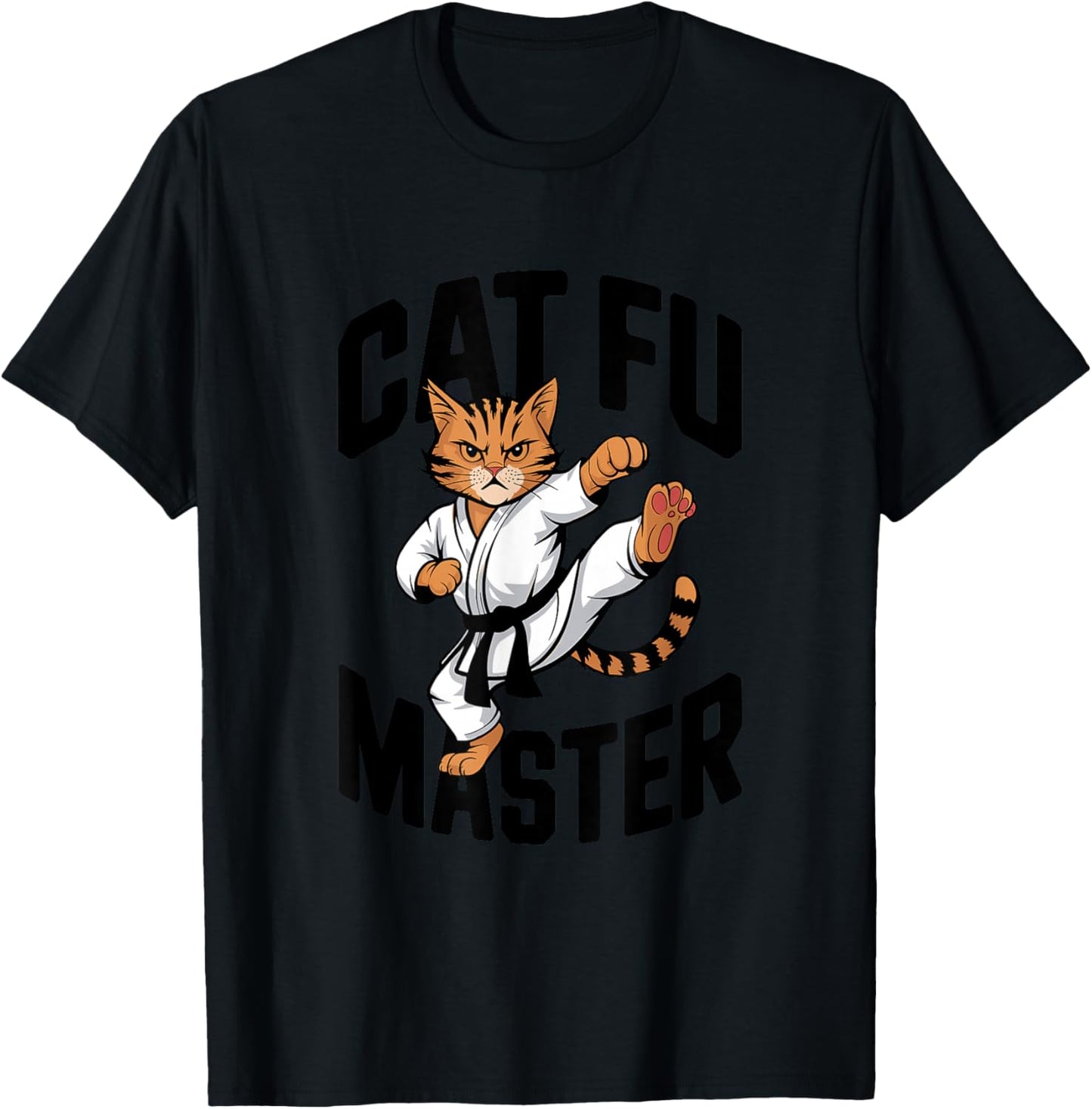 Funny Cat Women Girls Kids T-Shirt - T-Shirt | Black