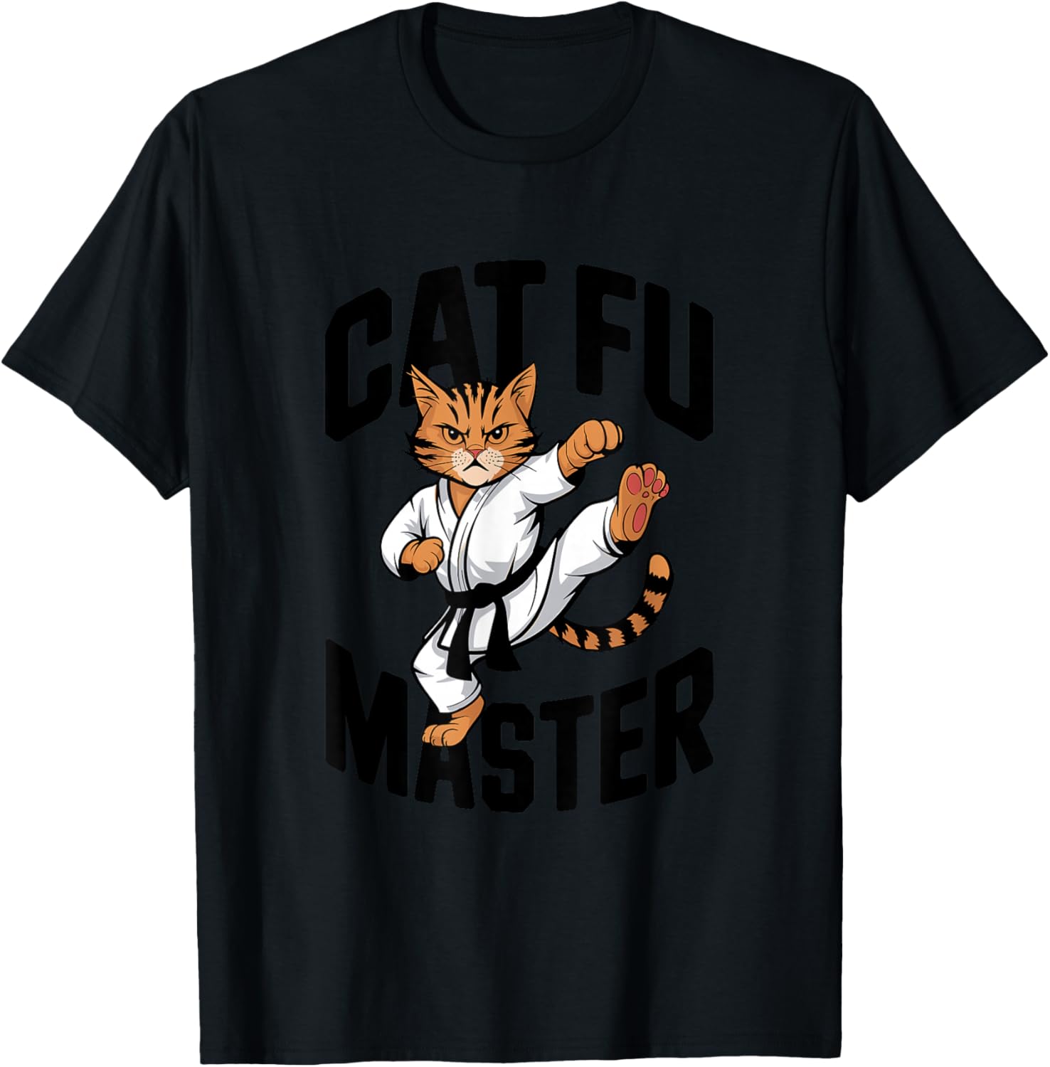Funny Cat Women Girls Kids T-Shirt - T-Shirt | Black