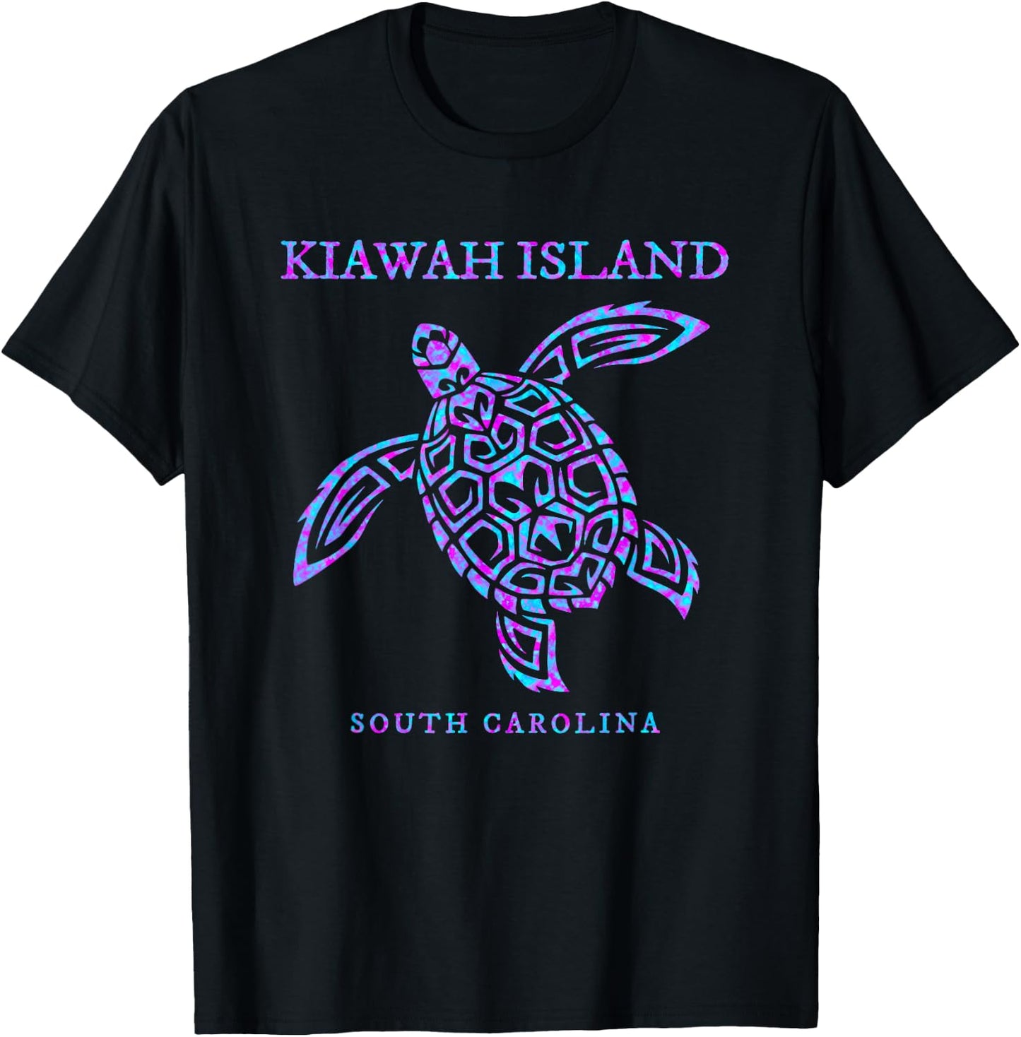 Kiawah Island South Carolina Sea Turtle Souvenir Boys Girls T-Shirt - T-Shirt | Black