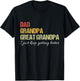 Fathers Day From Wife son kids Dad Grandpa Great Grandpa T-Shirt - T-Shirt | Black