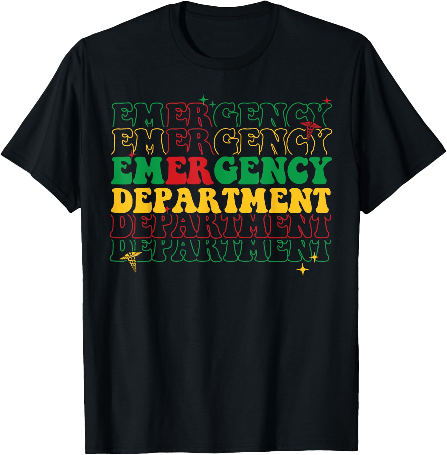 Emergency Department Juneteenth Pride African American T-Shirt - T-Shirt | Black