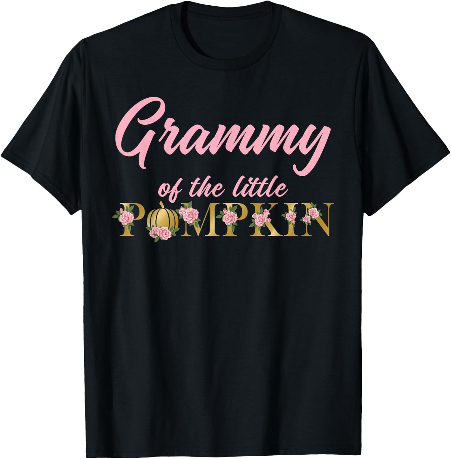 Grammy of Little Pumpkin First Birthday Autumn Pumpkin T-Shirt - T-Shirt | Black