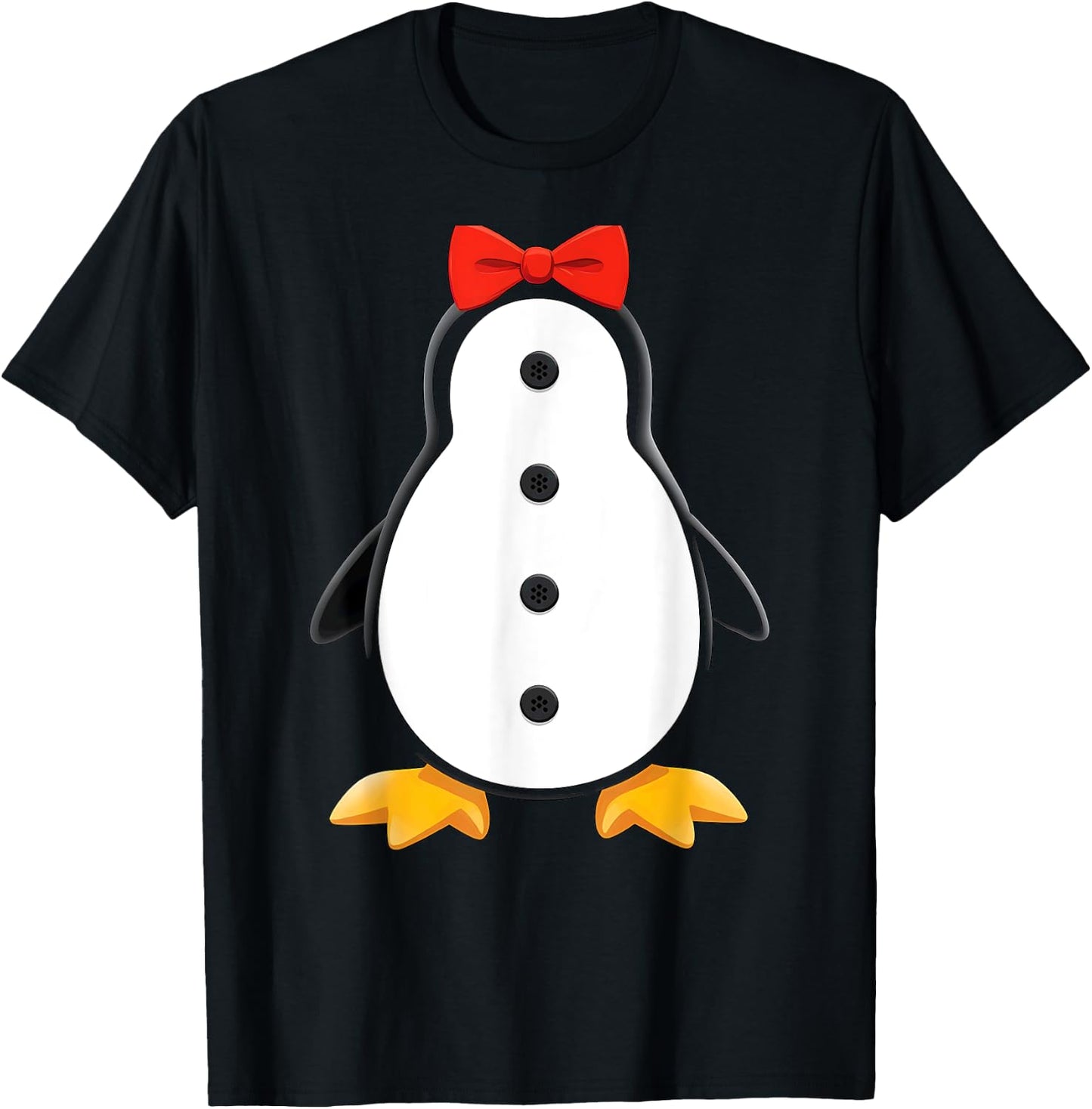 Penguin Body Tuxedo Halloween Costume T-Shirt - T-Shirt | Black