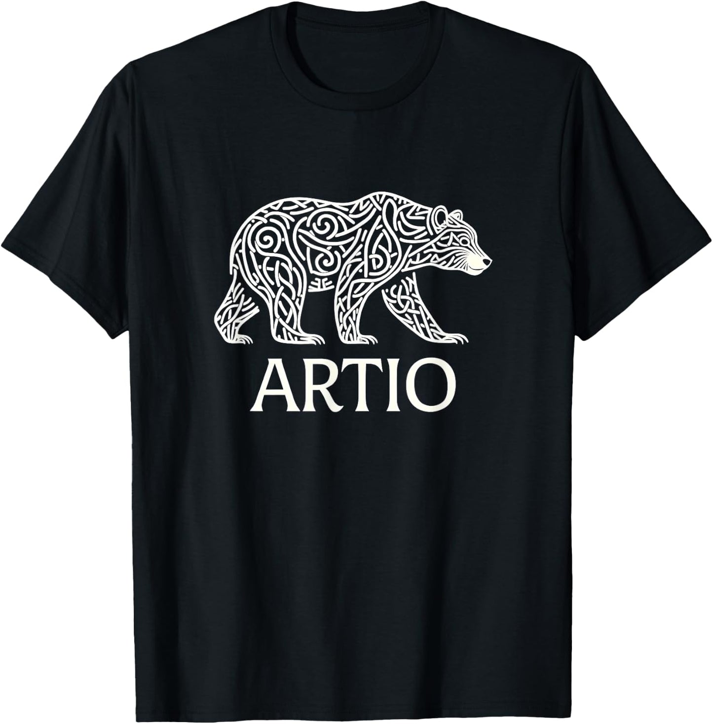 Artio Celtic Bear Goddess T-Shirt - T-Shirt | Black