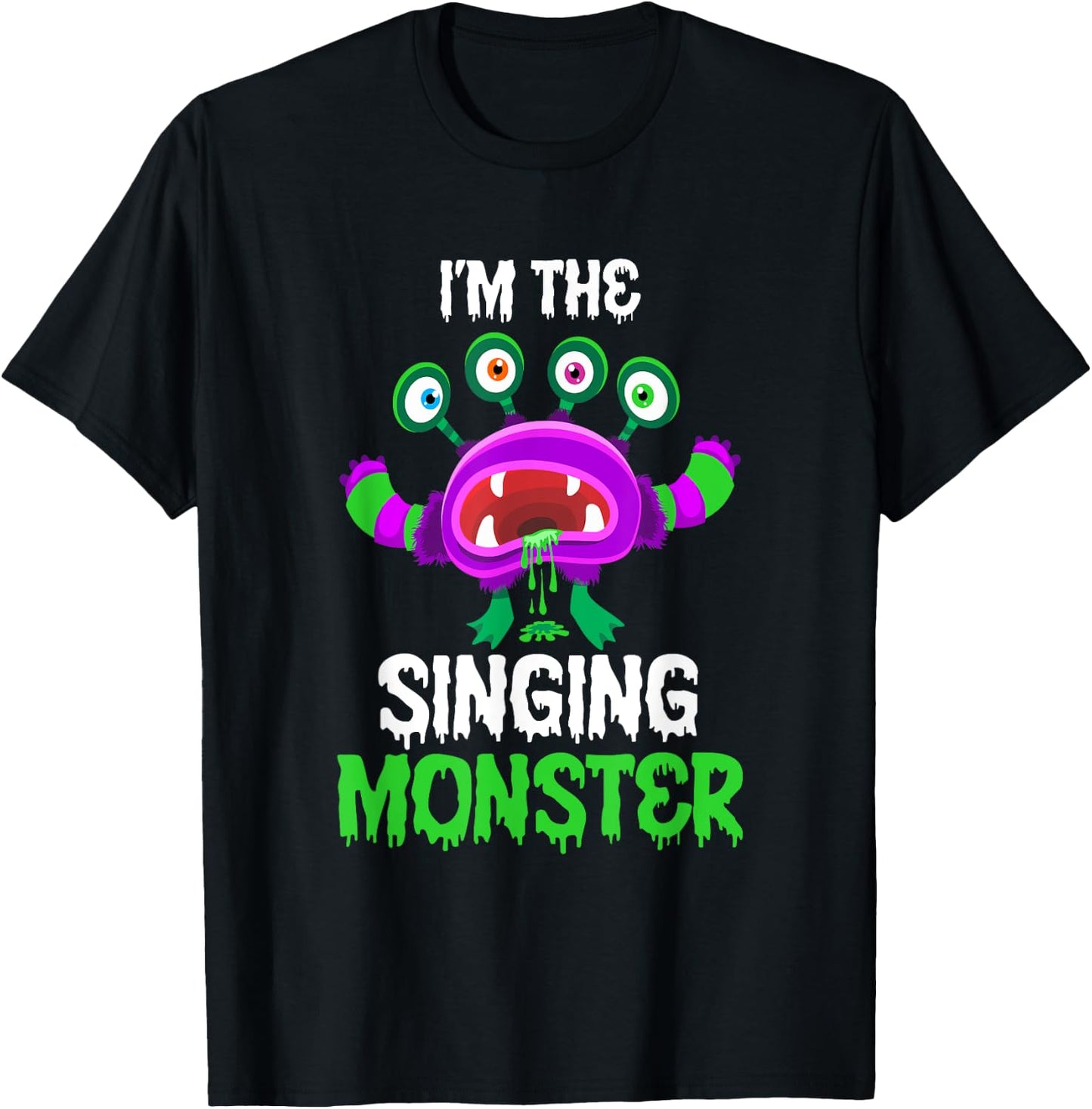I'm The Singing Monster Matching Family Halloween T-Shirt - T-Shirt | Black