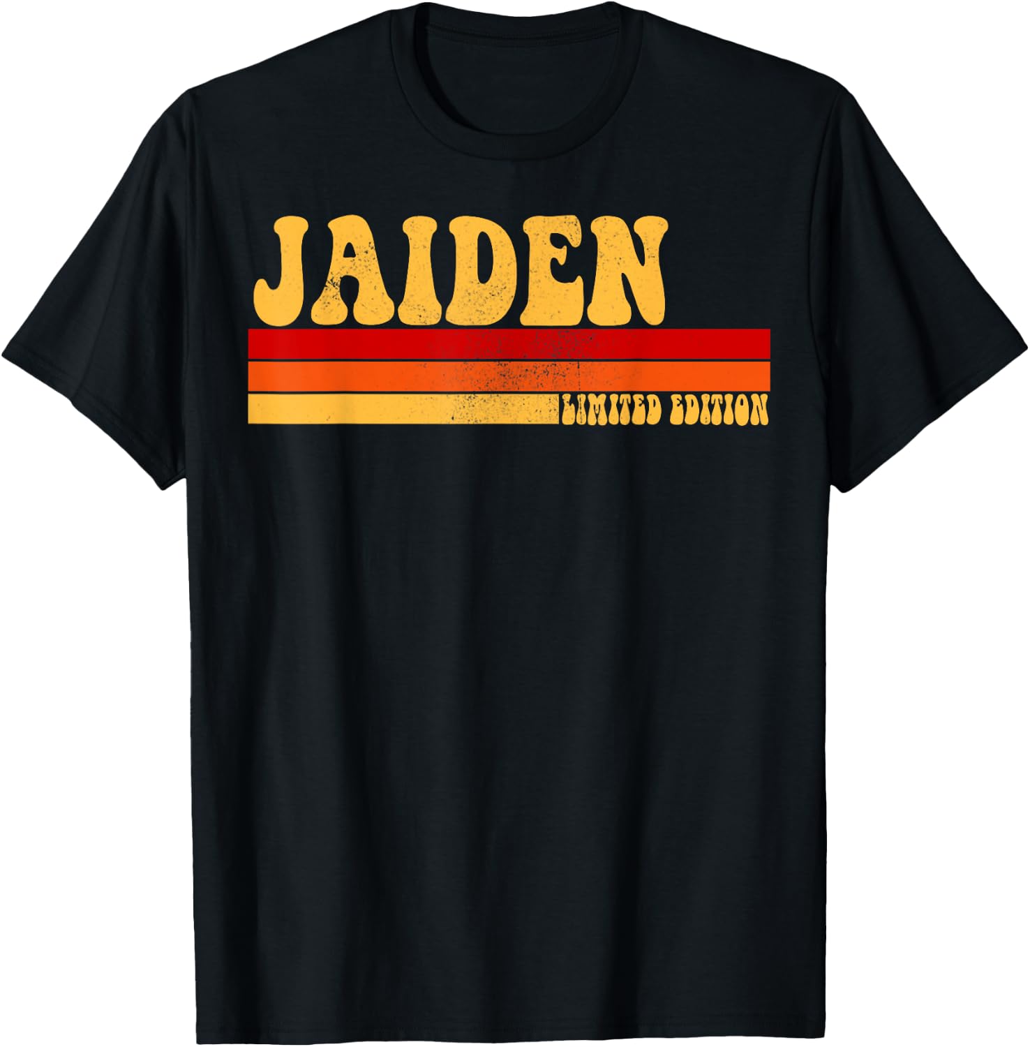 JAIDEN Name Personalized Idea Men Retro Vintage JAIDEN T-Shirt - T-Shirt | Black