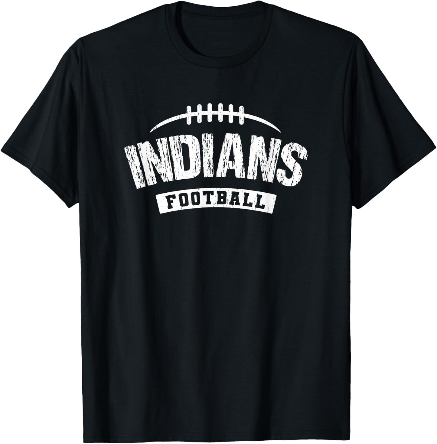 Indians Keller Football Distressed HS T-Shirt - T-Shirt | Black