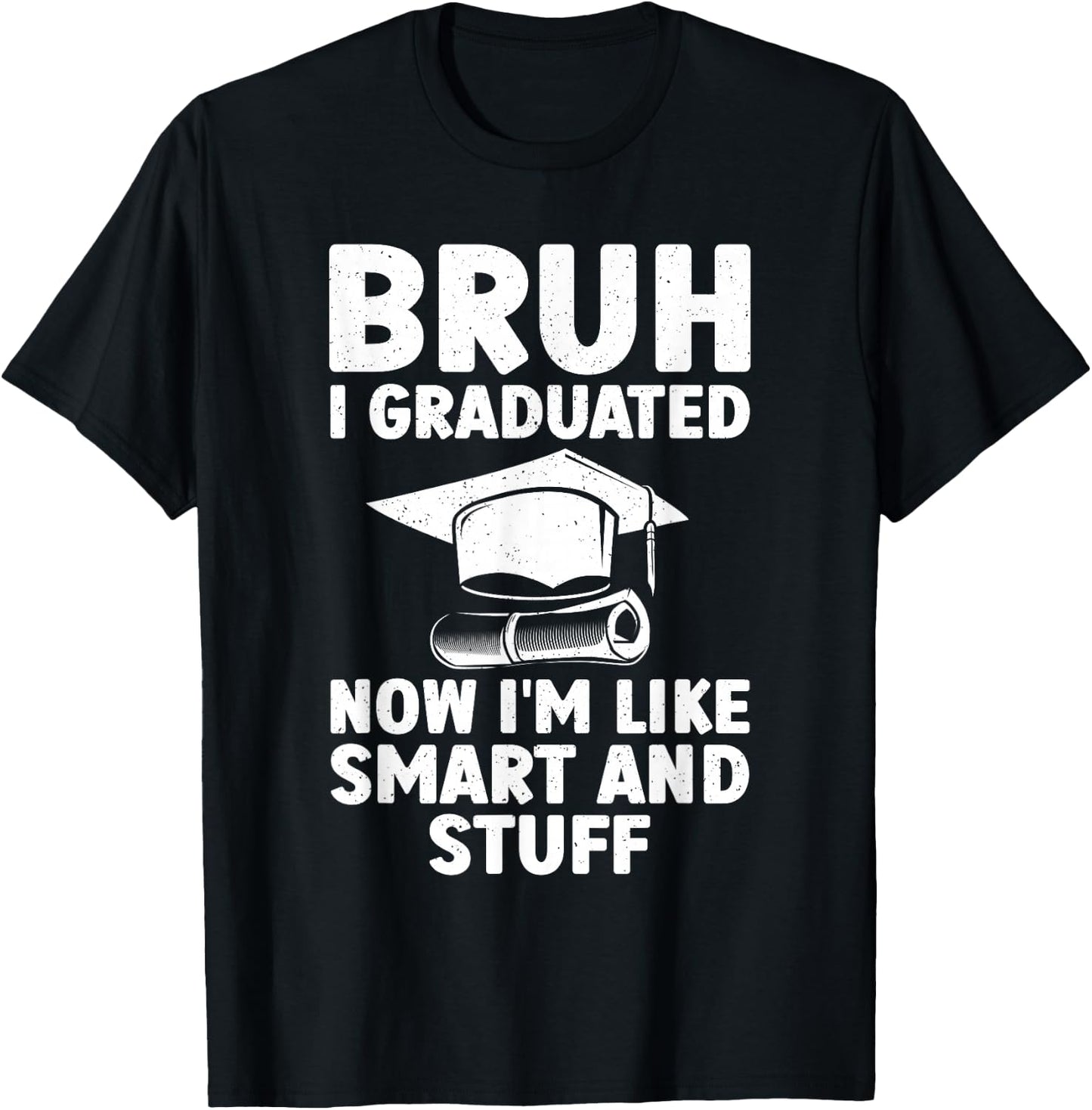 Funny Graduation Design Boys Graduate Graduation T-Shirt - T-Shirt | Black