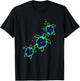 Tropical Colors Hawaiian Honu Sea Turtles T-Shirt - T-Shirt | Black