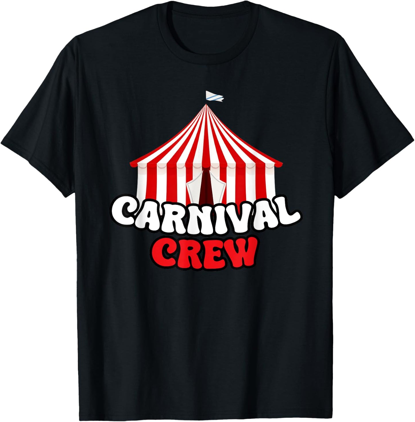 Carnival Crew Circus Staff Festival Theme Birthday Party T-Shirt - T-Shirt | Black