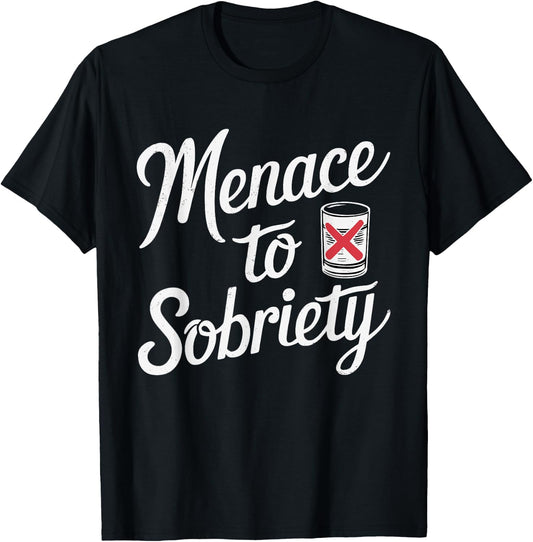 Alcohol Addiction Recovery Sobriety AA NA Anniversary T-Shirt - T-Shirt | Black
