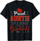 Proud Auntie of a class of 2025 graduate for graduation T-Shirt - T-Shirt | Black