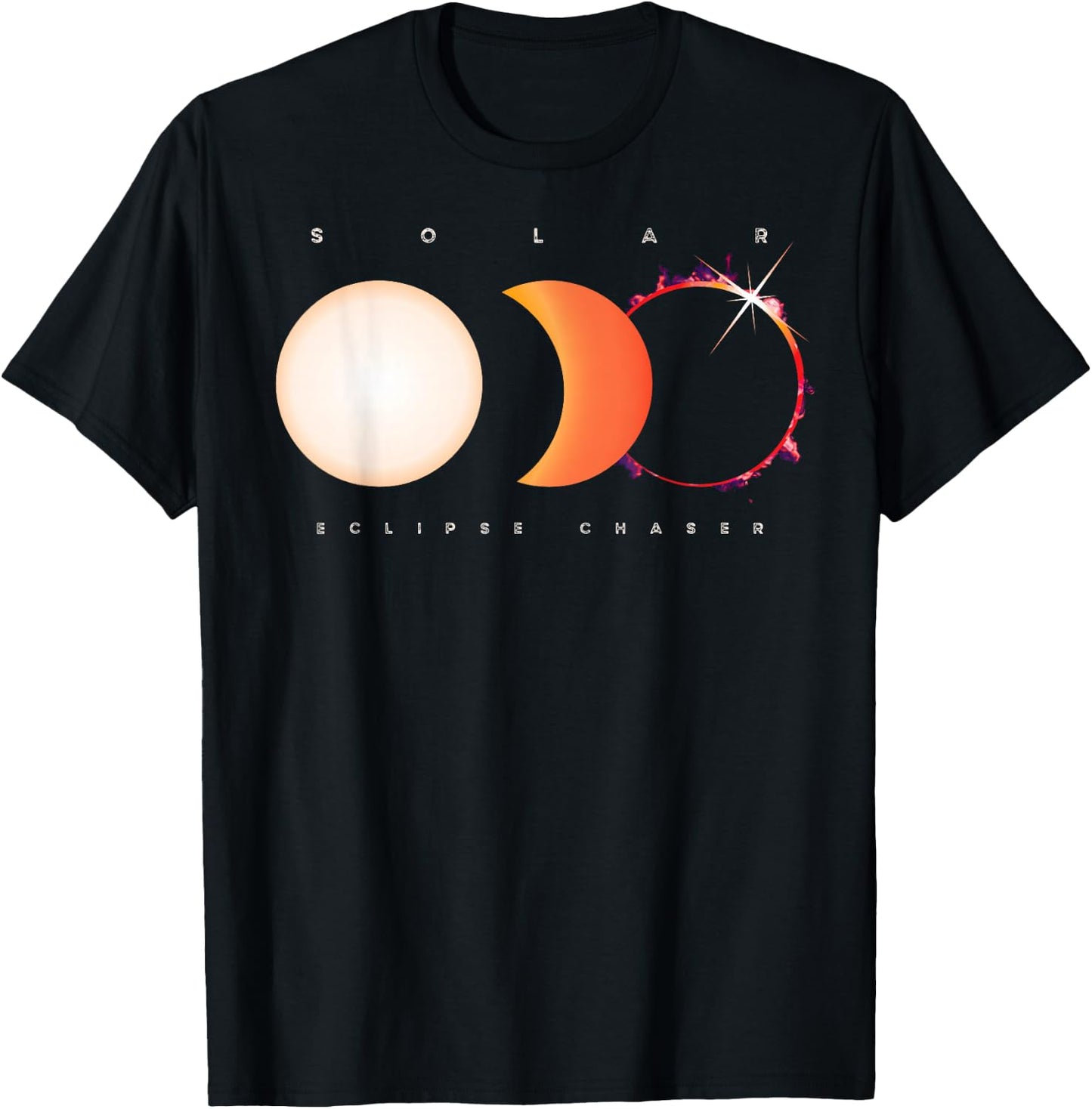 Solar Eclipse Chaser Shirt Total Eclipse Astronomy T-Shirt - T-Shirt | Black