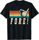 Fore 4th Golf Birthday Party T-Shirt - T-Shirt | Black
