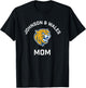 Johnson and Wales University JWU Wildcats Arched Mom T-Shirt - T-Shirt | Black