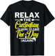 Relax The Custodian Is Here To Save The Day School Custodian T-Shirt - T-Shirt | Black
