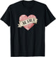 Mama Vintage Retro Mom Tattoo Heart T-Shirt - T-Shirt | Black